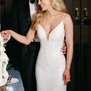 Sherri Hill beaded white gown size 0